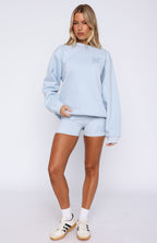 Love You Forever Bike Shorts Baby Blue