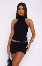Landslide Knit Top Black