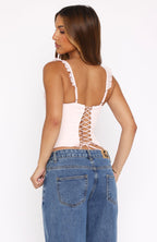 Angel Wings Bustier Baby Pink