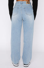 One Call Away High Rise Straight Leg Jeans Vintage Mid Blue