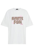 11th Street She's So Lucky Oversized Tee Leopard Splice