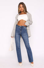 Millie High Rise Bootleg Jeans Dark Blue
