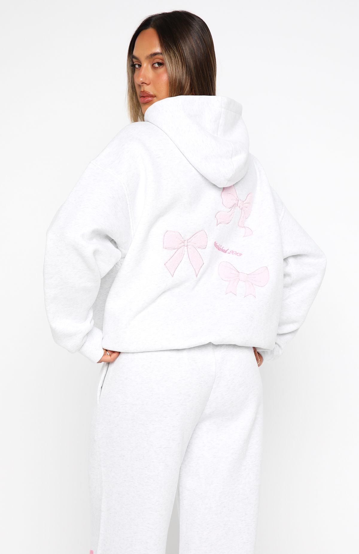 Daydreamers Madeline Oversized Hoodie Grey Marle