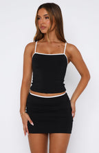 Wild Love Mini Skirt Black/White