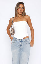 Let It Go Strapless Bustier White