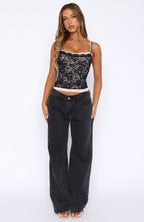 Lots Of Lust Lace Cami Black