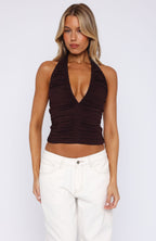 Brooklyn Baby Halter Top Chocolate