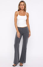 Getting You Close Pants Dark Grey Pinstripe