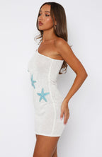 Own Best Friend Sequin Knit Mini Dress White