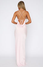Over My Head Maxi Dress Baby Pink