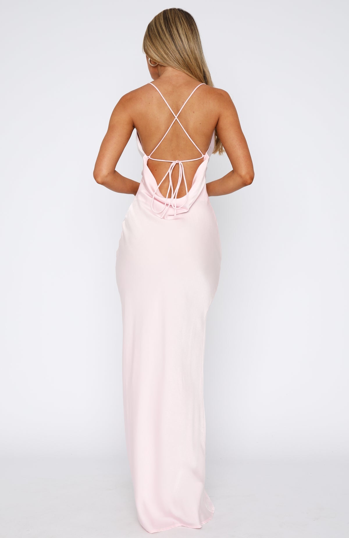 Over My Head Maxi Dress Baby Pink