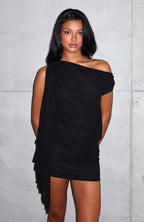 Sicilian Dreams Mini Dress Black