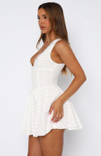 Tell Me Again Mini Dress White