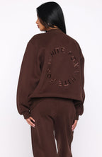 Stay Lifted Oversized Sweater Bitter Chocolate