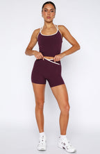 Defence Bike Shorts Plum/Cream
