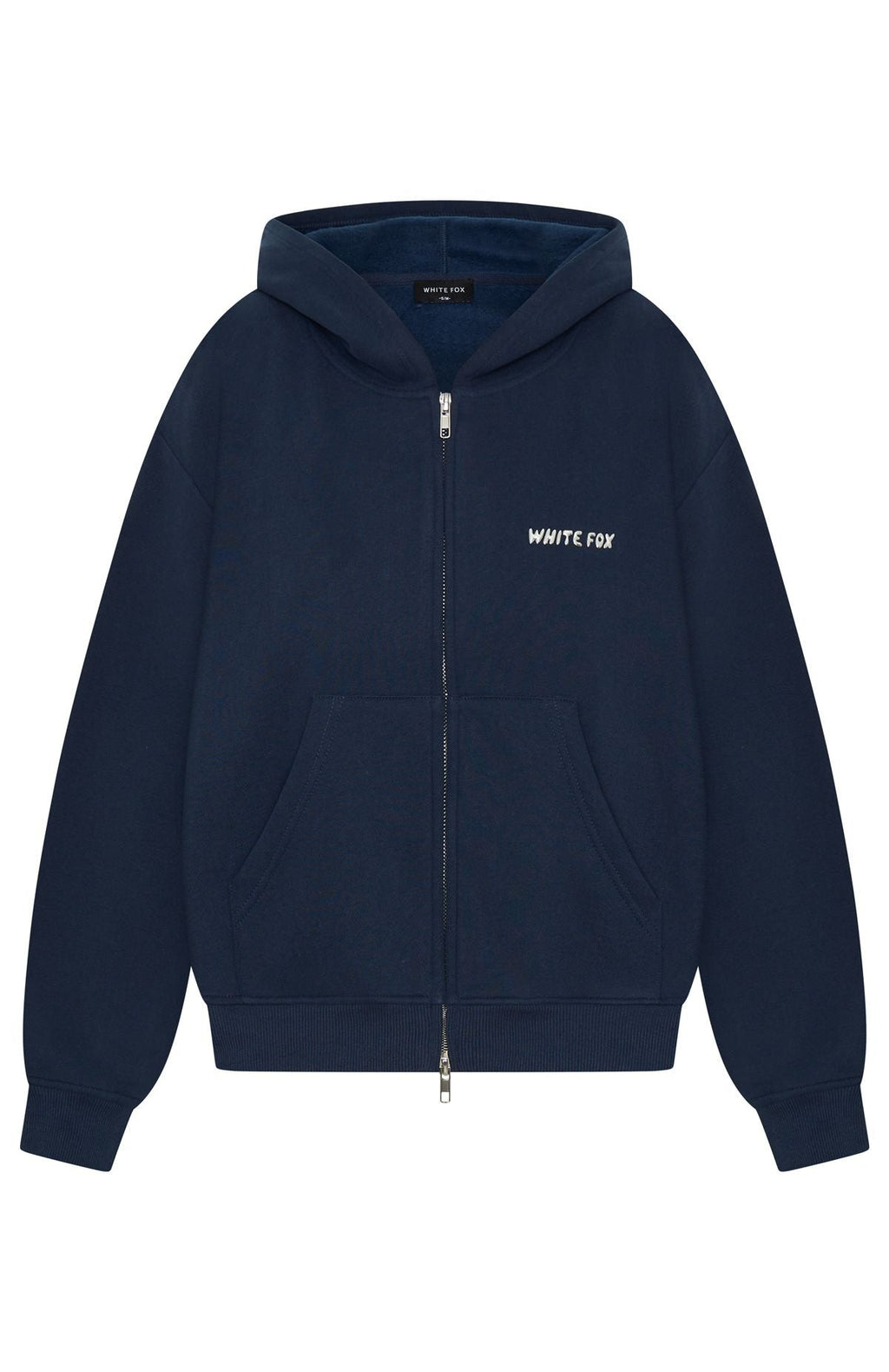 Test Drive Boxy Zip Front Hoodie Dark Navy