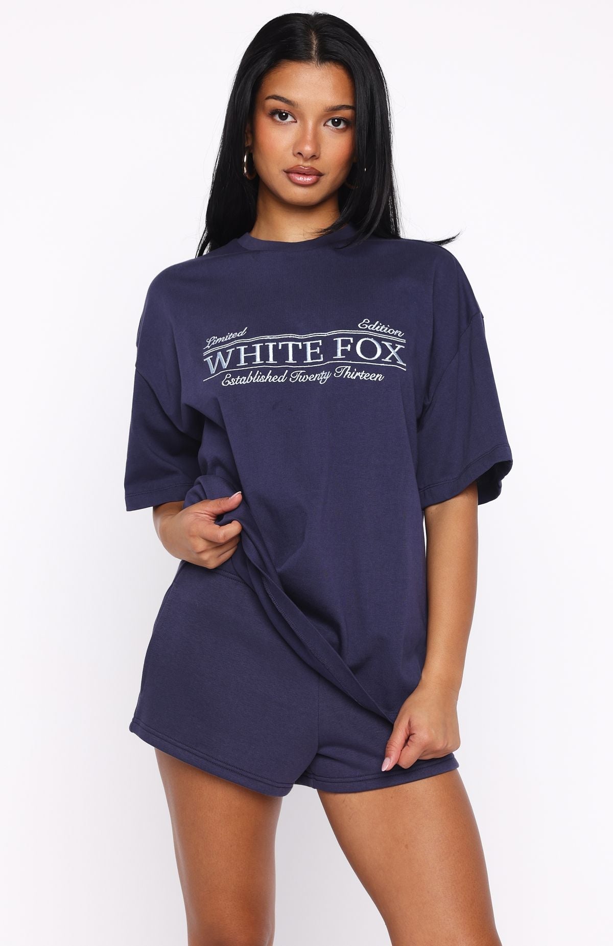 Standing My Ground Oversized Tee Navy