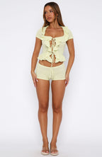 Cool It Crochet Shorts Lime