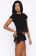 Wild Attraction Mini Shorts Black