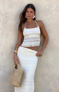 Hold Out Halter Top Cream