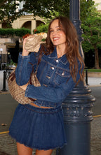 Ayla Denim Jacket Dark Blue