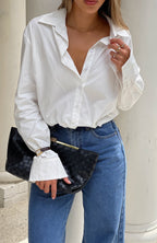 Always About Us Button Up Shirt White