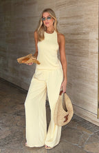 Way She Walks Halter Top Butter