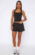 From The Archives Lexi Lounge Shorts Charcoal