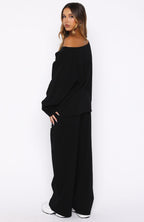 Only One Left Track Pants Black