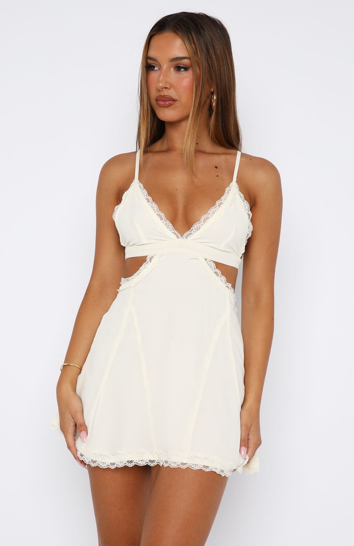 Polar Opposite Mini Dress Off White