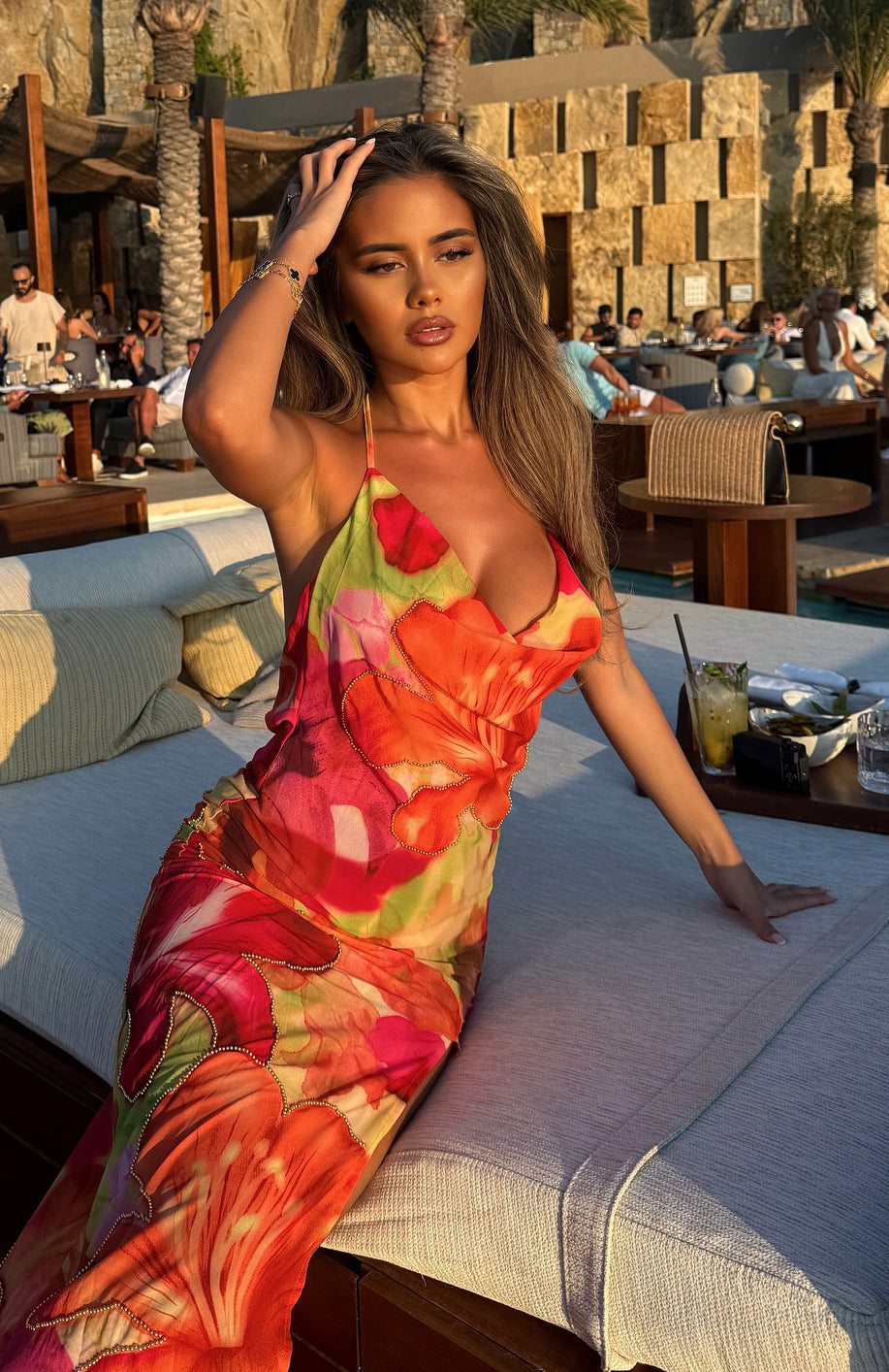 Falling Into You Maxi Dress Tropical Bloom