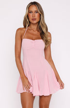 Think I'm In Love Mini Dress Pink