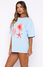Treasured Memories Oversized Tee Baby Blue