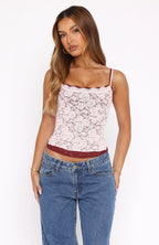 Lots Of Lust Lace Cami Baby Pink