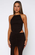 Everlasting Halter Top Chocolate