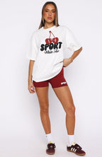 Club 14 Peyton Oversized Tee White