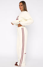 11th Street Out & About Wide Leg Sweatpants Cake Batter