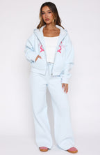Lucky Thirteen Audrina Wide Leg Sweatpants Blue
