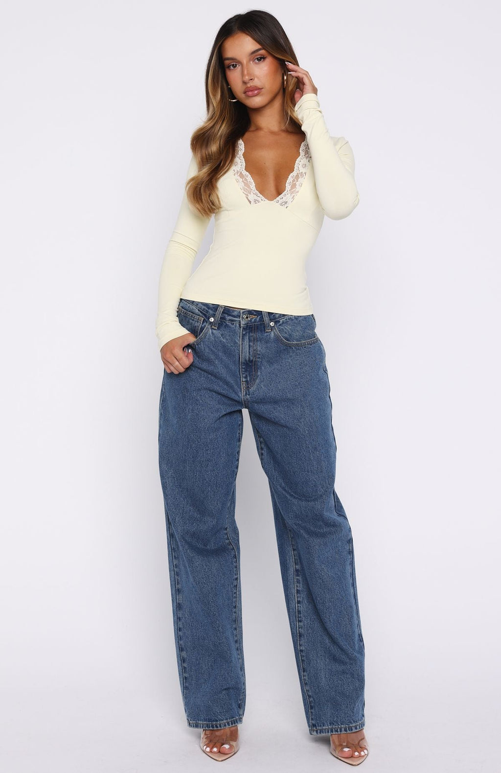 Knew That All Along Long Sleeve Top Lemon