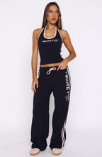 Star Of The Night Halter Top Navy