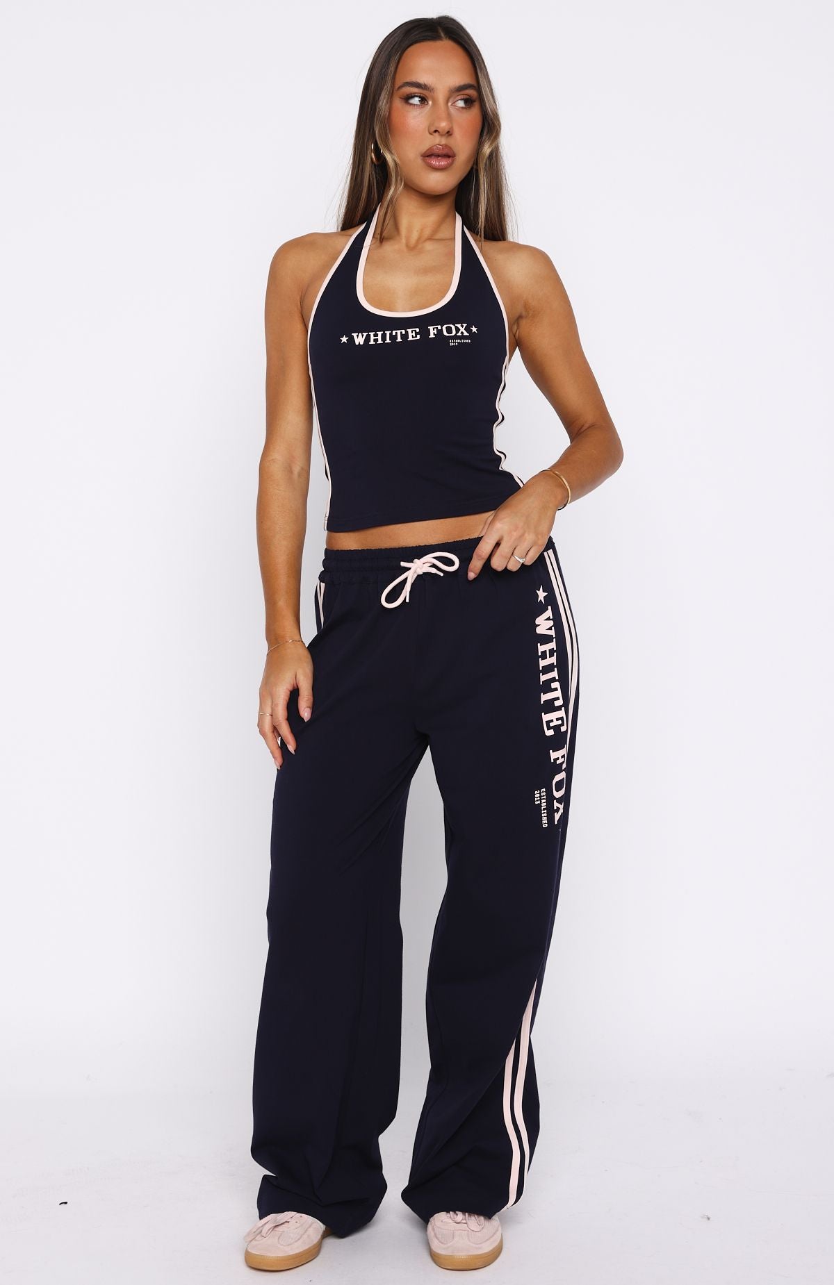 Star Of The Night Halter Top Navy