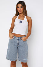 Gina Denim Shorts Light Blue