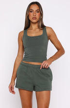 From The Archives Lexi Lounge Shorts Khaki