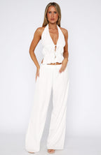 Further Away Pants White