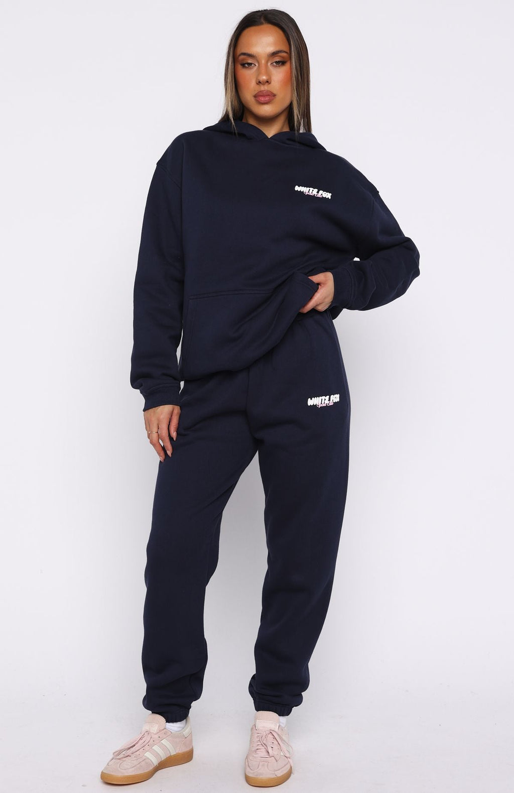 Club 14 Trinity Oversized Hoodie Navy