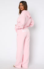 Shout It Out Wide Leg Sweatpants Pink