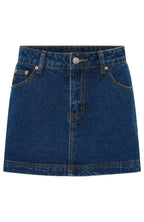 All Your Problems Denim Skort Dark Blue