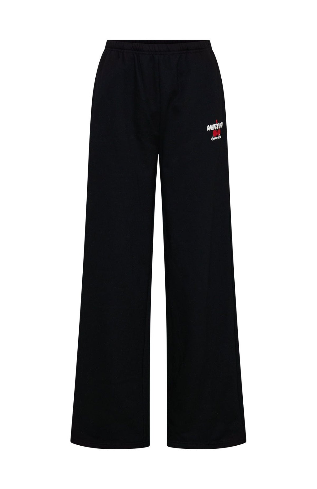 Club 14 Cassie Wide Leg Sweatpants Black
