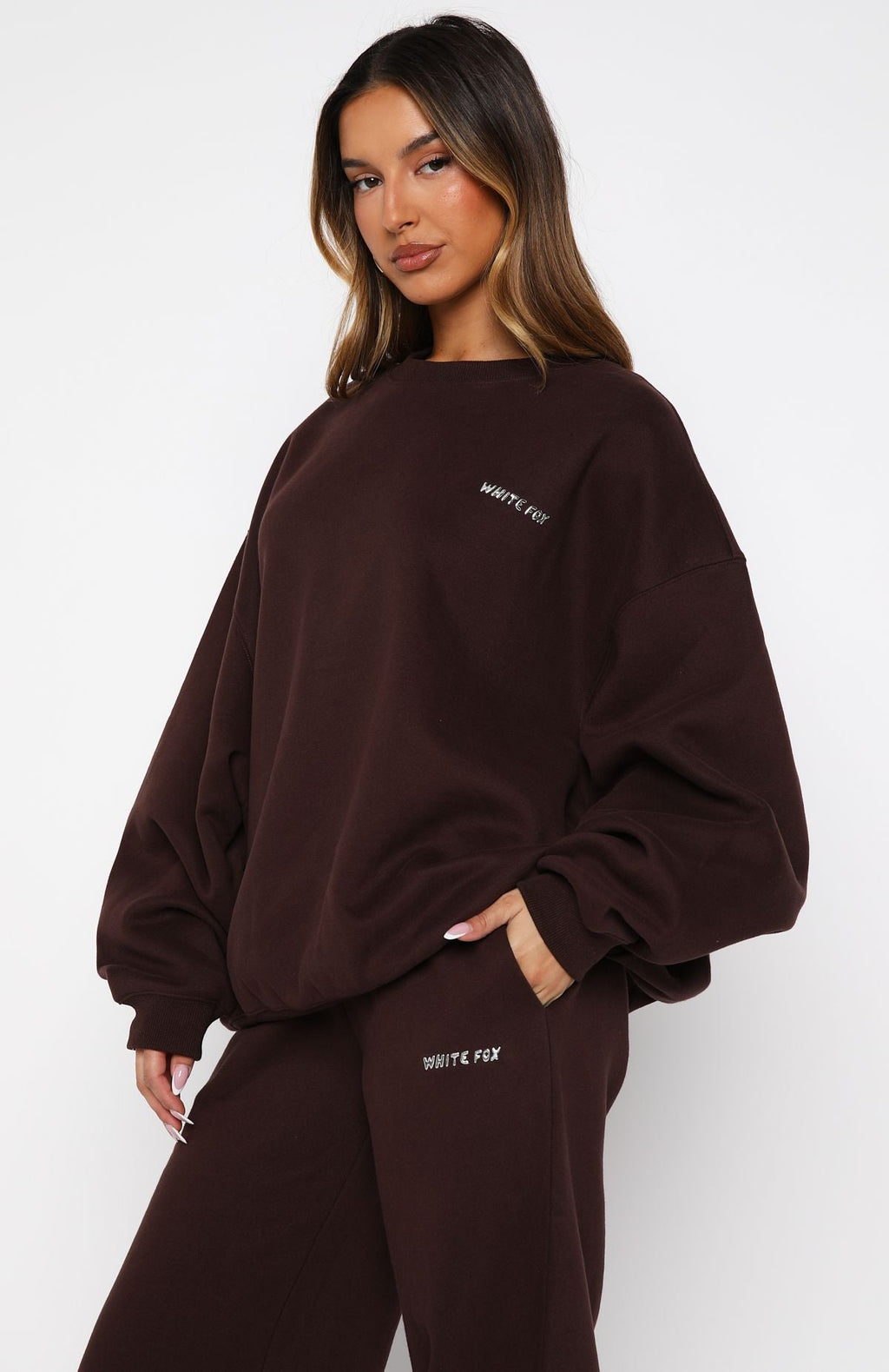Test Drive Oversized Sweater Chocolate