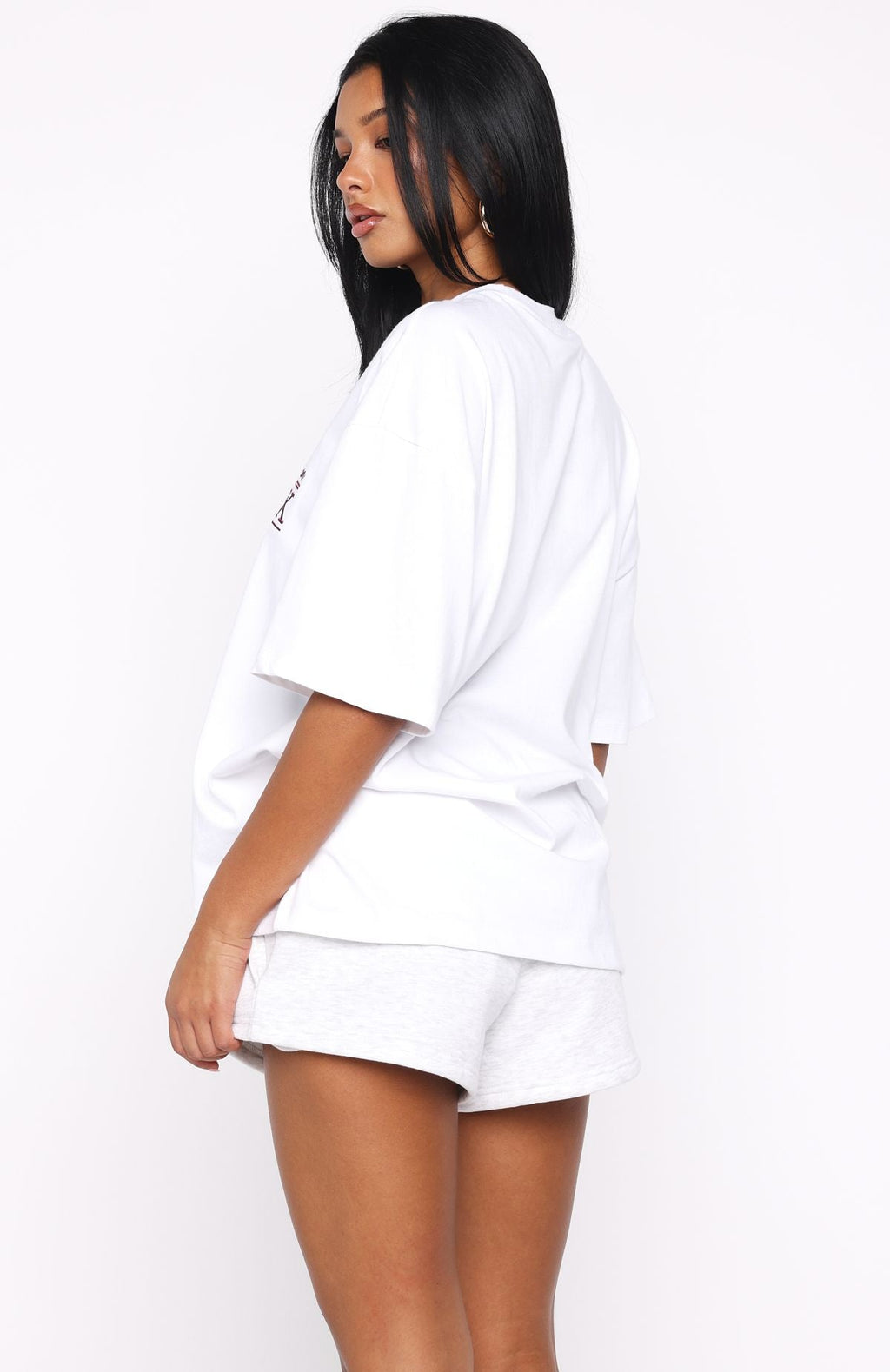 Standing My Ground Oversized Tee White